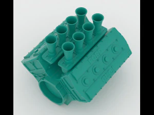 cosworth v8 engine 2 lables printable 3D Print Model
