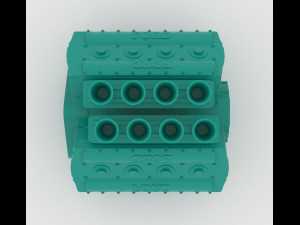 cosworth v8 engine 2 lables printable 3D 打印模型