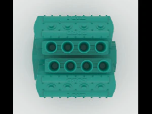 cosworth v8 engine 2 lables printable 3D Print Model