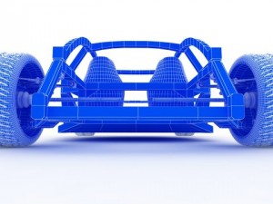 bayazoff rs1 chassis plus wheels and seats Model 3D