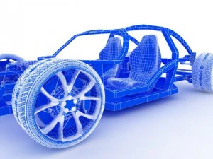 bayazoff rs1 chassis plus wheels and seats 3D Model