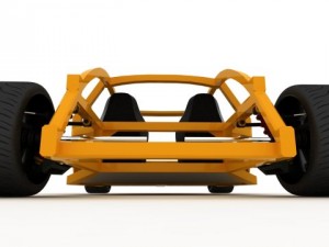 bayazoff rs1 chassis plus wheels and seats Model 3D