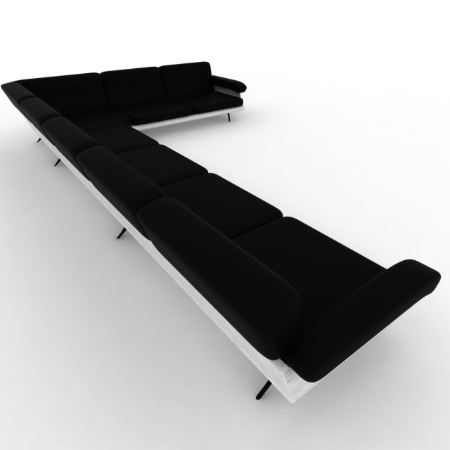 corner sofa 3D 模型 .c4d .max .obj .3ds .fbx .stl .blend 