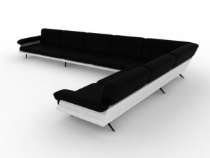 corner sofa 3D 模型