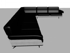 corner sofa 3D 模型