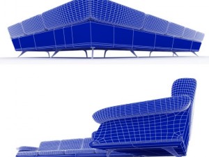 corner sofa 3D 模型