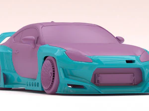 Kit Toyota GR86 RZ Pandem Aero stampabile Modello 3D