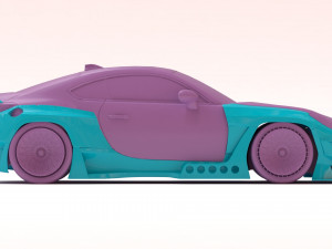 Toyota GR86 RZ Pandem Aero kit printable Modelo 3D