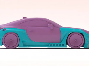 Kit Toyota GR86 RZ Pandem Aero para impress&atilde;o Modelo 3D