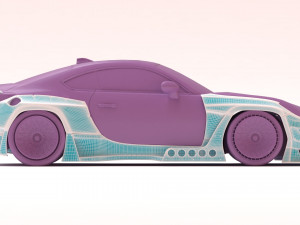 Toyota GR86 RZ Pandem Aero kit printable Modelo 3D