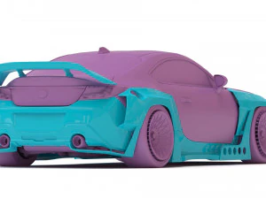 Kit Toyota GR86 RZ Pandem Aero para impress&atilde;o Modelo 3D