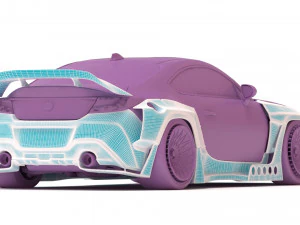 Kit Toyota GR86 RZ Pandem Aero para impress&atilde;o Modelo 3D