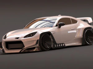 Kit Toyota GR86 RZ Pandem Aero para impress&atilde;o Modelo 3D