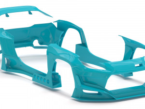 Toyota GR86 RZ Pandem Aero kit printable Modelo 3D