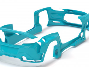 Toyota GR86 RZ Pandem Aero kit printable Modelo 3D