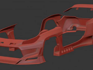 Kit Toyota GR86 RZ Pandem Aero para impress&atilde;o Modelo 3D