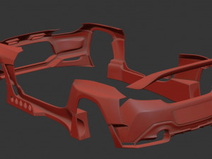 Toyota GR86 RZ Pandem Aero kit printable Modelo 3D