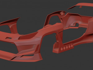 Toyota GR86 RZ Pandem Aero kit printable Modelo 3D
