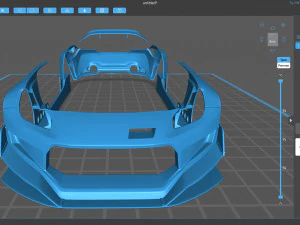 Kit Toyota GR86 RZ Pandem Aero para impress&atilde;o Modelo 3D