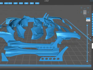 Kit Toyota GR86 RZ Pandem Aero para impress&atilde;o Modelo 3D