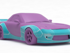 Mazda RX7 Rocket Bunny Print Kit 3D Print Model