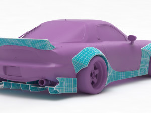 Mazda RX7 Rocket Bunny Print Kit 3D Print Model