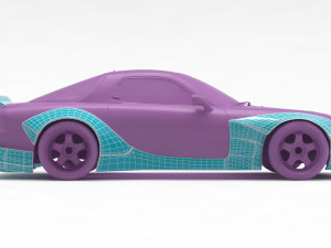 Mazda RX7 Rocket Bunny Print Kit 3D Print Model