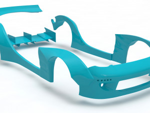 Mazda RX7 Rocket Bunny Print Kit 3D Print Model