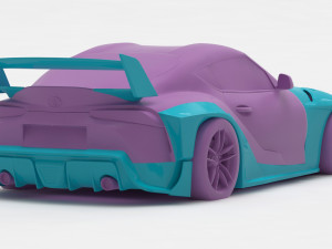 Toyota Supra A90 Wide Body Kit Modello di stampa 3D