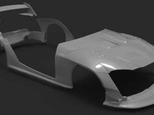 Toyota Supra A90 Wide Body Kit Modello di stampa 3D