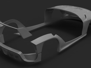 Toyota Supra A90 Wide Body Kit Modello di stampa 3D