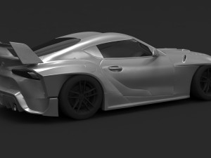 Toyota Supra A90 Wide Body Kit Modello di stampa 3D