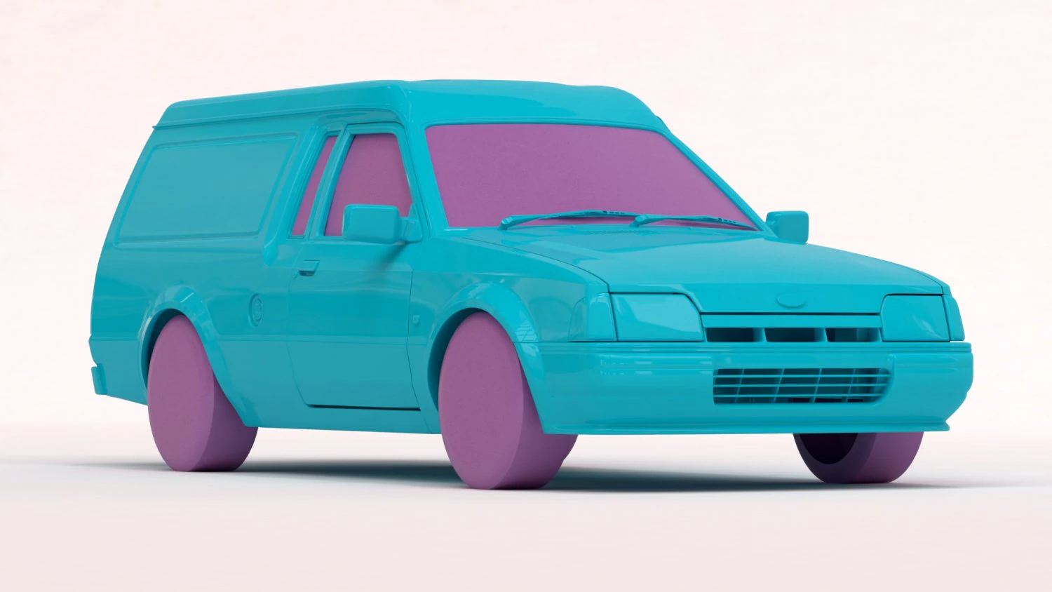 Escort 4thGen Van Shell print kit 3D Print Model .c4d .max .obj .3ds .fbx .stl .blend 