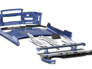 Skyline R34 S-Tune bodykit and custom addons 3Dプリントモデル