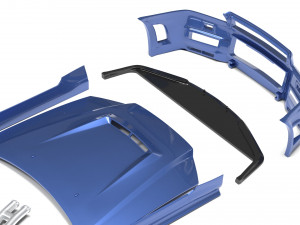 Skyline R34 S-Tune bodykit and custom addons 3Dプリントモデル