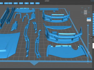Skyline R34 S-Tune bodykit and custom addons 3Dプリントモデル