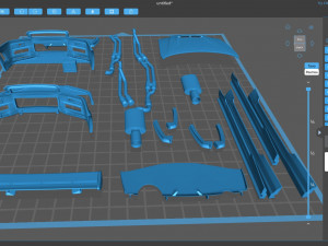 Skyline R34 S-Tune bodykit and custom addons 3Dプリントモデル