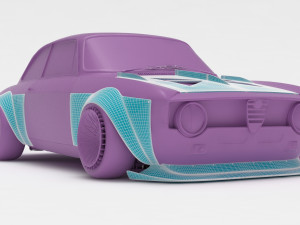 Alfa Romeo Giulia GTA KS wide body kit 3D Print Model