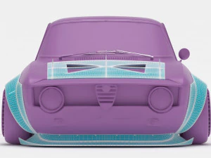 Alfa Romeo Giulia GTA KS wide body kit 3D Print Model