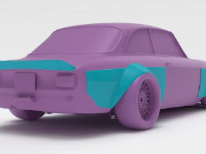 Alfa Romeo Giulia GTA KS wide body kit 3D Print Model