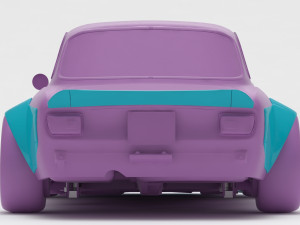 Alfa Romeo Giulia GTA KS wide body kit 3D Print Model