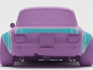 Alfa Romeo Giulia GTA KS wide body kit 3D Print Model
