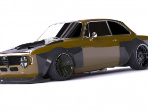 Alfa Romeo Giulia GTA KS wide body kit 3D Print Model