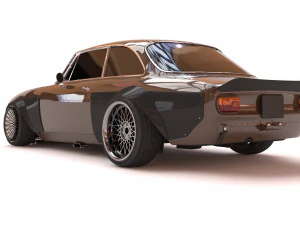 Alfa Romeo Giulia GTA KS wide body kit 3D Print Model