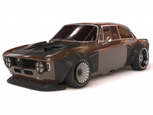 Alfa Romeo Giulia GTA KS wide body kit 3D Print Model