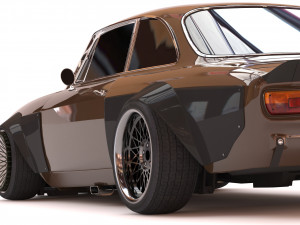 Alfa Romeo Giulia GTA KS wide body kit 3D Print Model