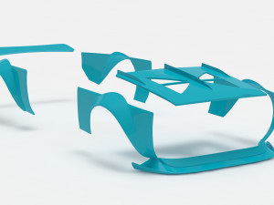 Alfa Romeo Giulia GTA KS wide body kit 3D Print Model