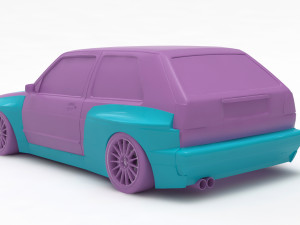 Golf 2 Pandem Print Kit 3D Baskı Modeli