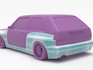 Golf 2 Pandem Print Kit 3D Baskı Modeli