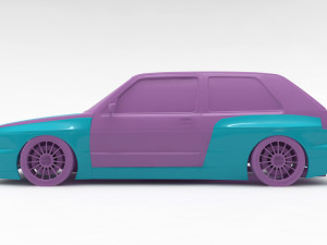 Golf 2 Pandem Print Kit 3D Baskı Modeli